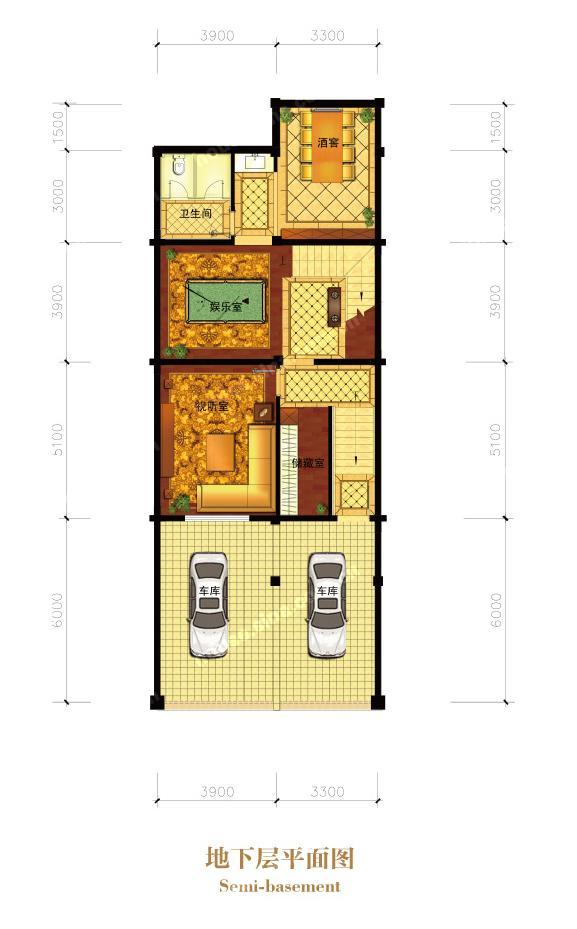 绍兴天工开墅_法式排屋户型B-12653869