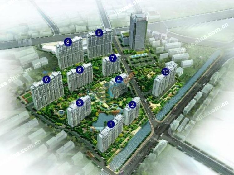 江阴兴澄锦苑规划图_总平面图3009737