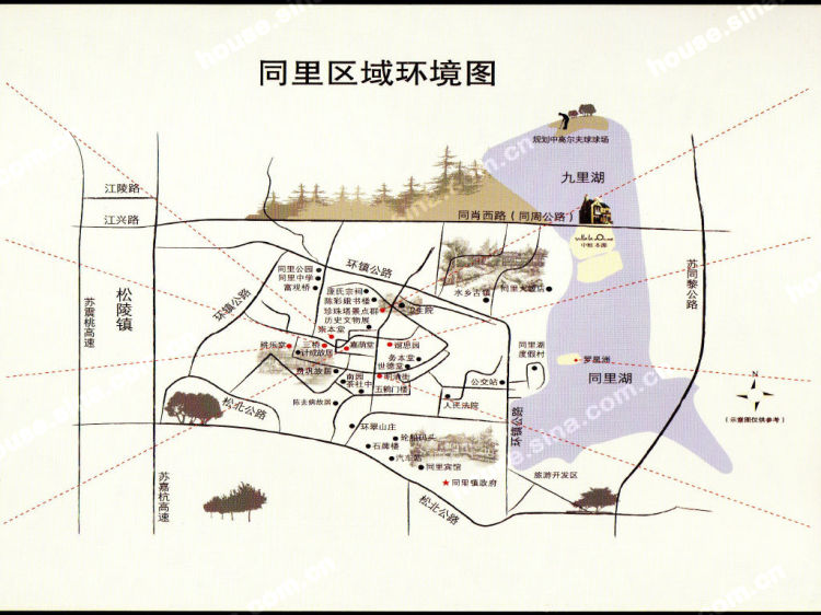 吴江中粮·本源楼盘配套地图