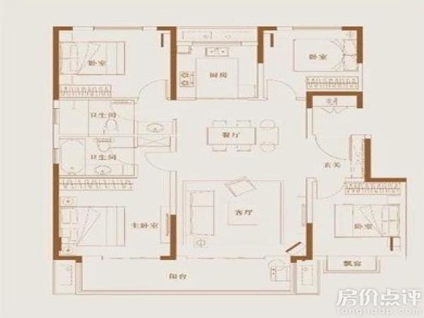 户型图-璟仕府135㎡