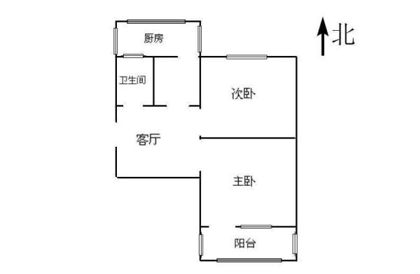 【多图】水勘院宿舍二手房 2室1厅1卫 58平 5