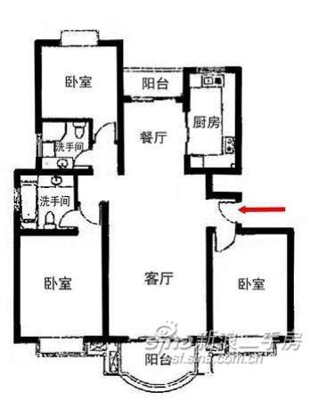 【多图】明丰世纪苑二手房 3室2厅1卫 88平 1