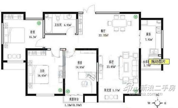 600元\/月 春江花月3室精装位于新石中路广平街