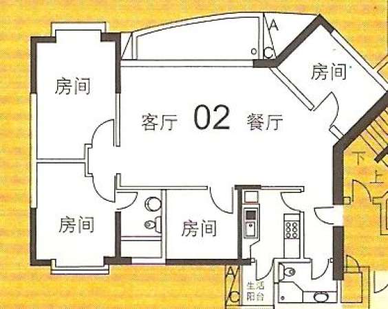 广州租房 白云区 广州大道北 怡新花园 租房 户型图 户型图 室内图