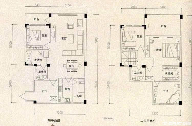 复式户型图