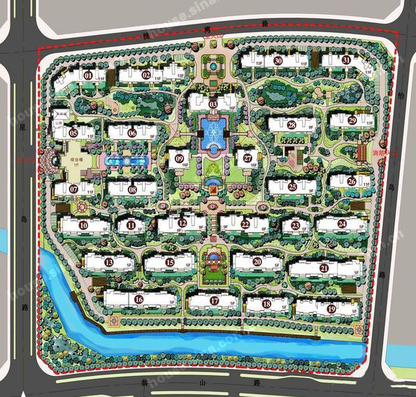 祥生御江湾 规划图