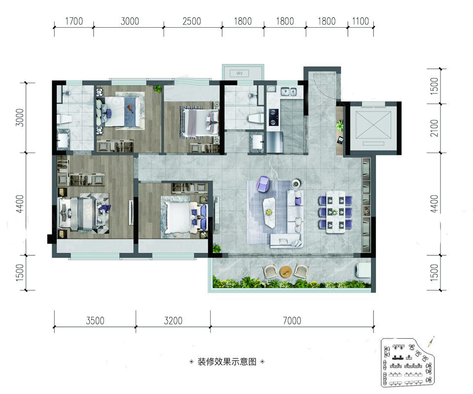 118㎡（洋房）户型户型图