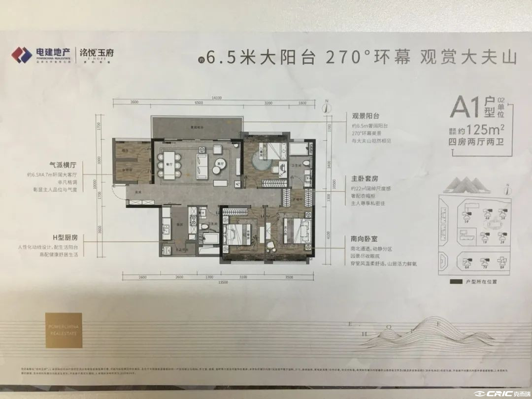 D(3+1房)户型图