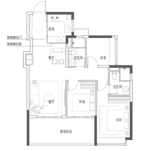 95户型户型图