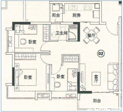 C1户型图