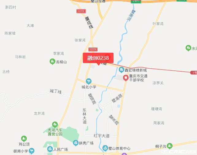 璧山融创0238 区位交通图