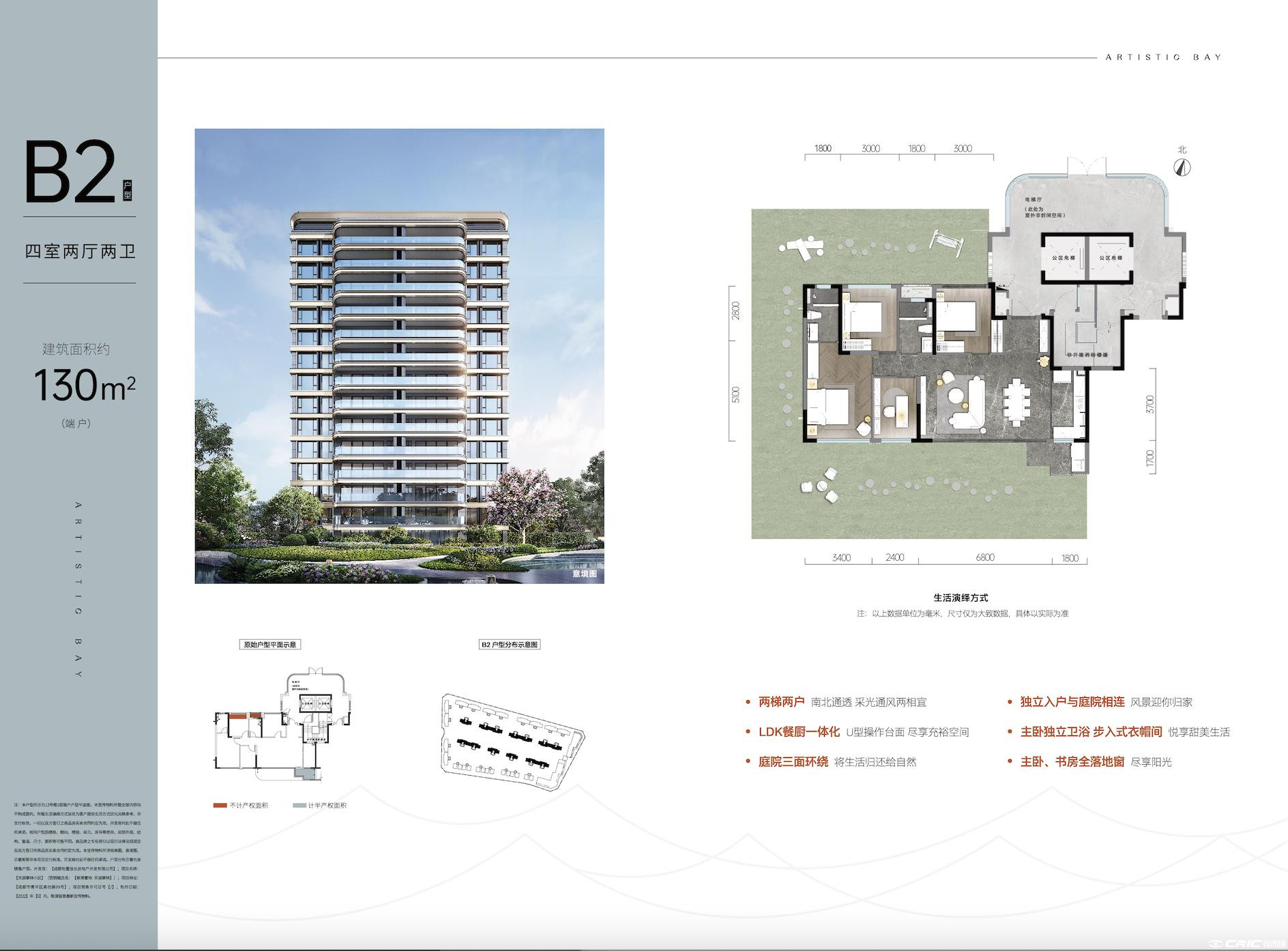 130㎡户型户型图