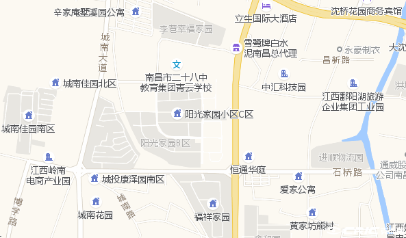 阳光家园 区位交通图