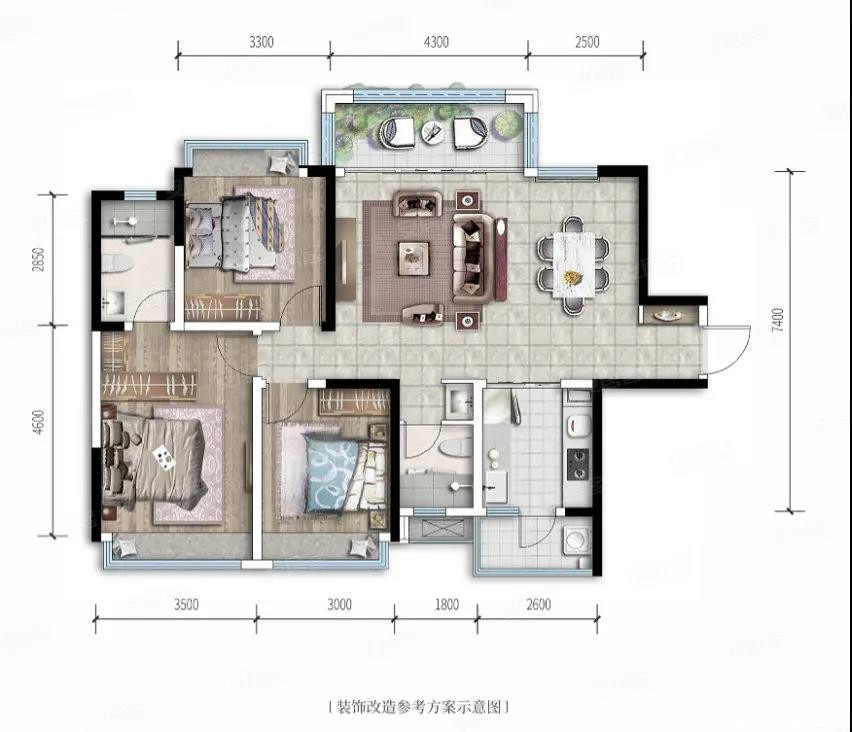 B1-118㎡户型图