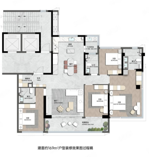 169㎡户型图