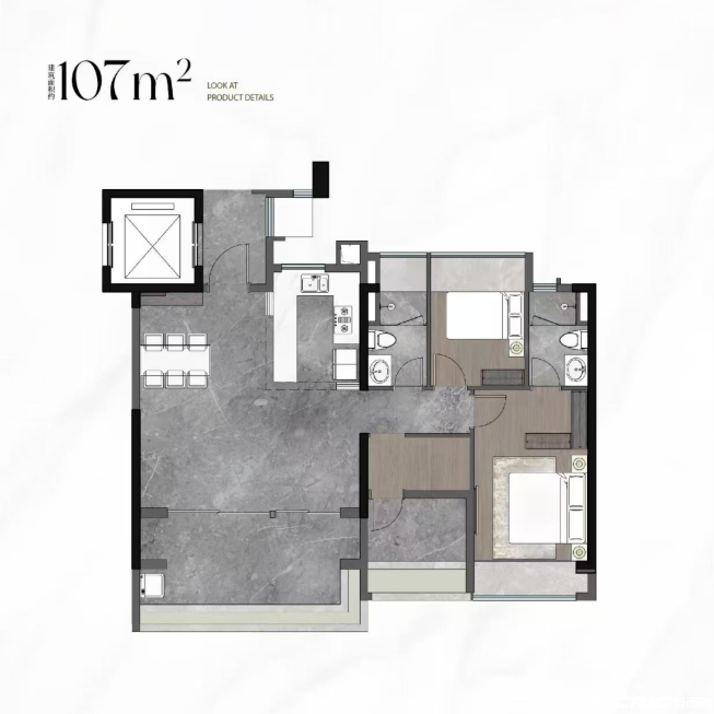 107㎡户型户型图