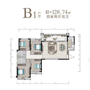B1户型图