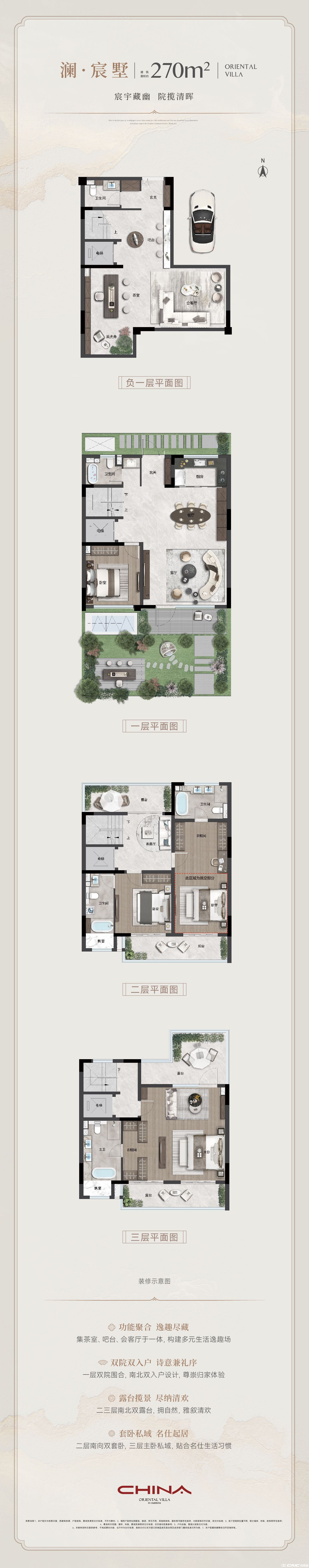 联排270㎡户型图