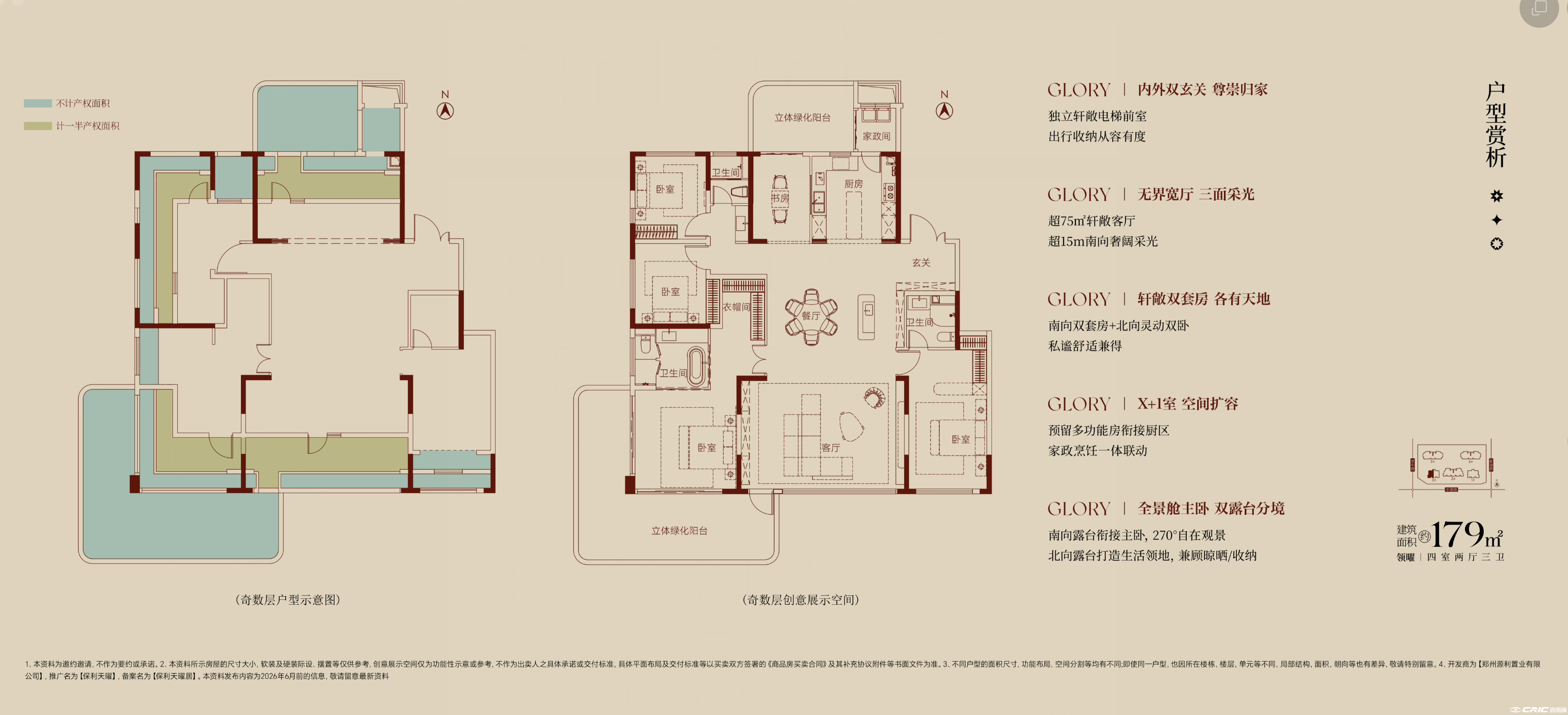 GLORY 约179㎡户型户型图