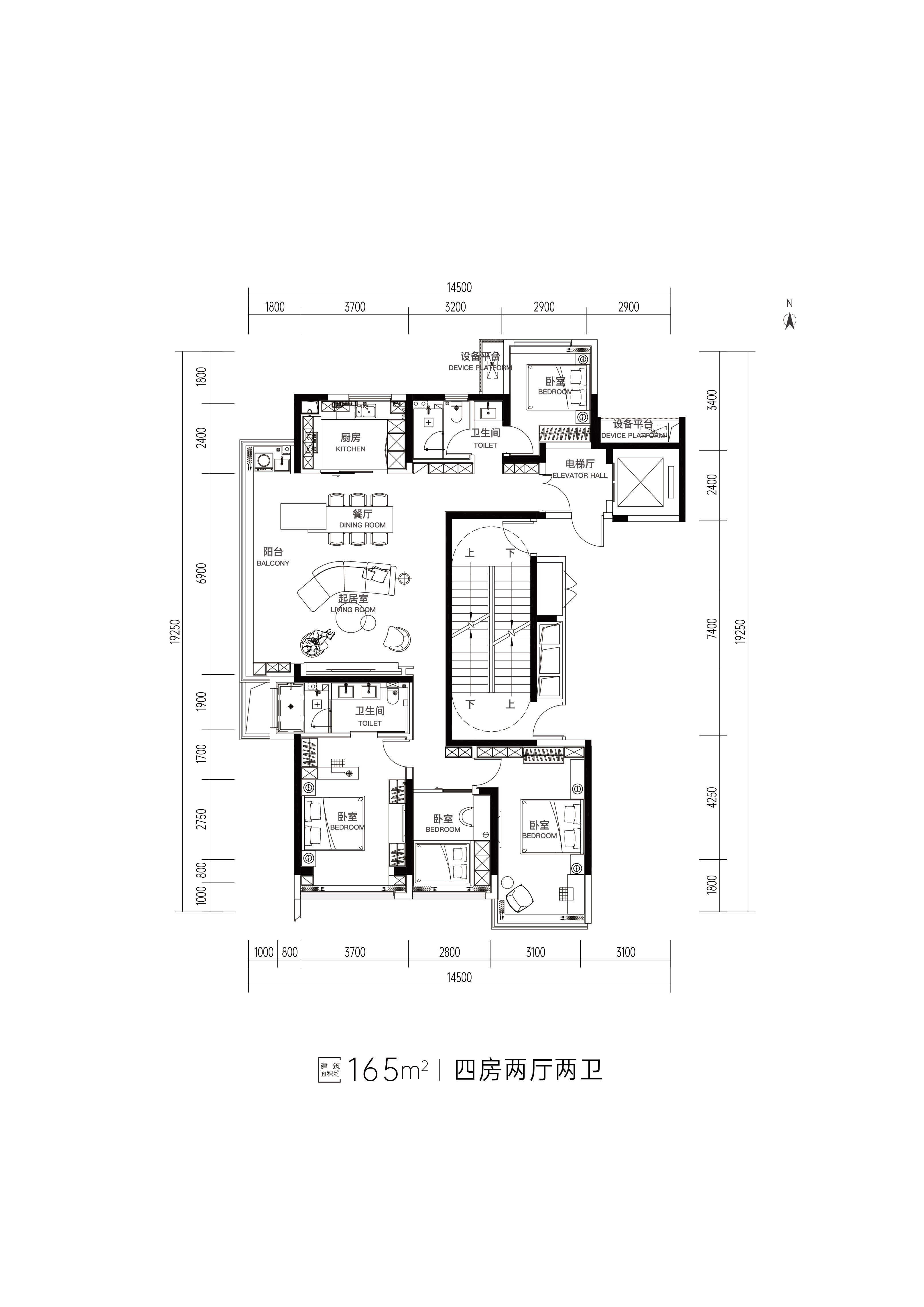 165户型图