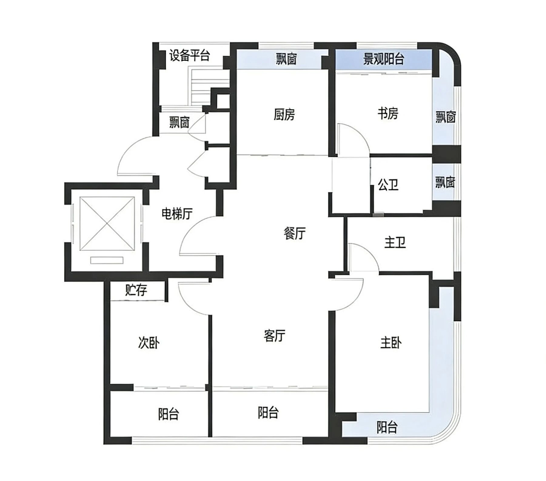 三房户型图