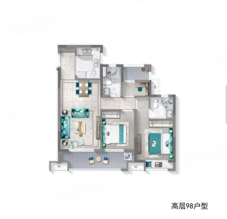 2户型图