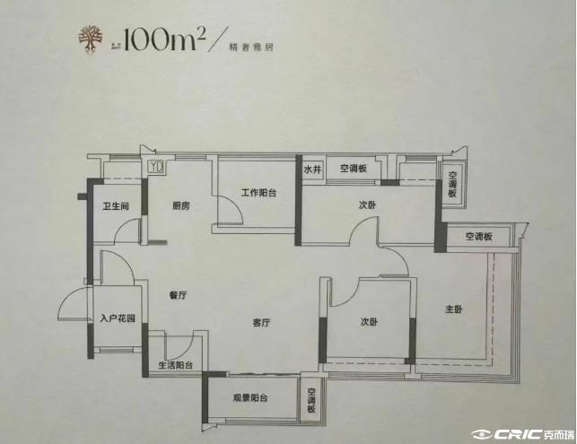 100㎡户型户型图