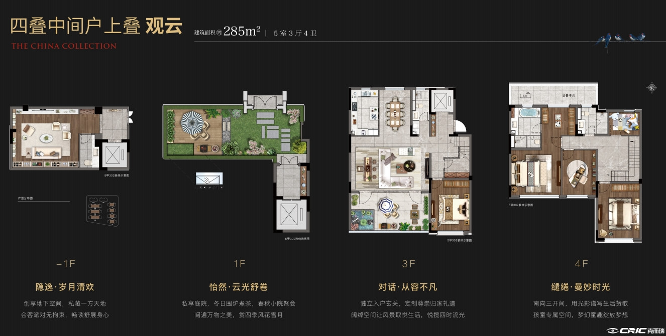 上叠观云户型图