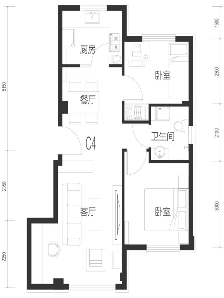 C4户型图