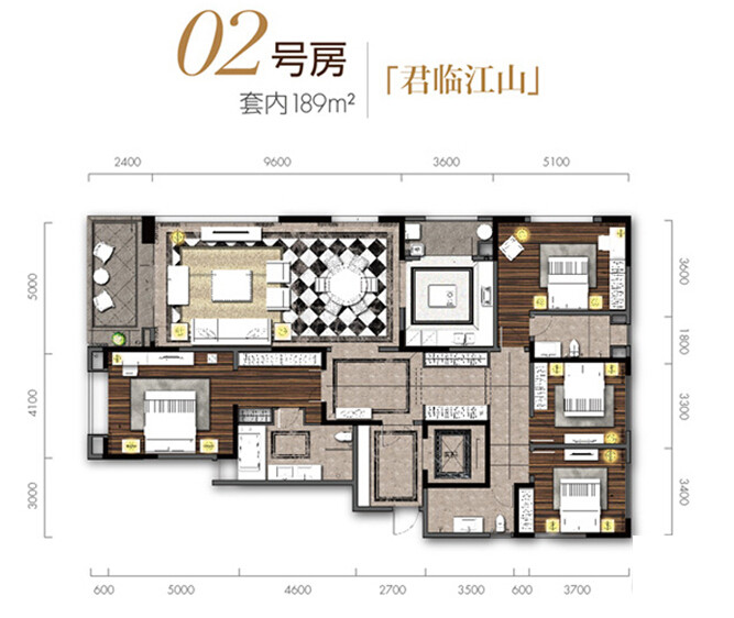 D189平米户型图