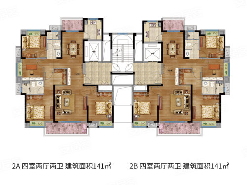 2A/2B-141户型图