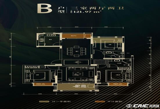 B户型户型图
