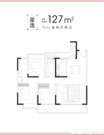 127户型图