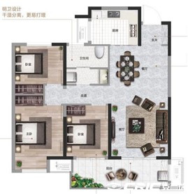 105㎡户型图