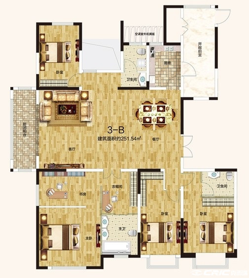 3-B户型图