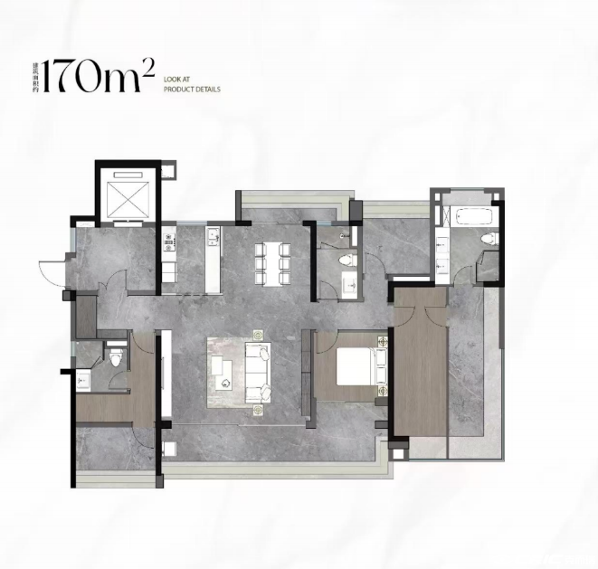 170㎡户型户型图