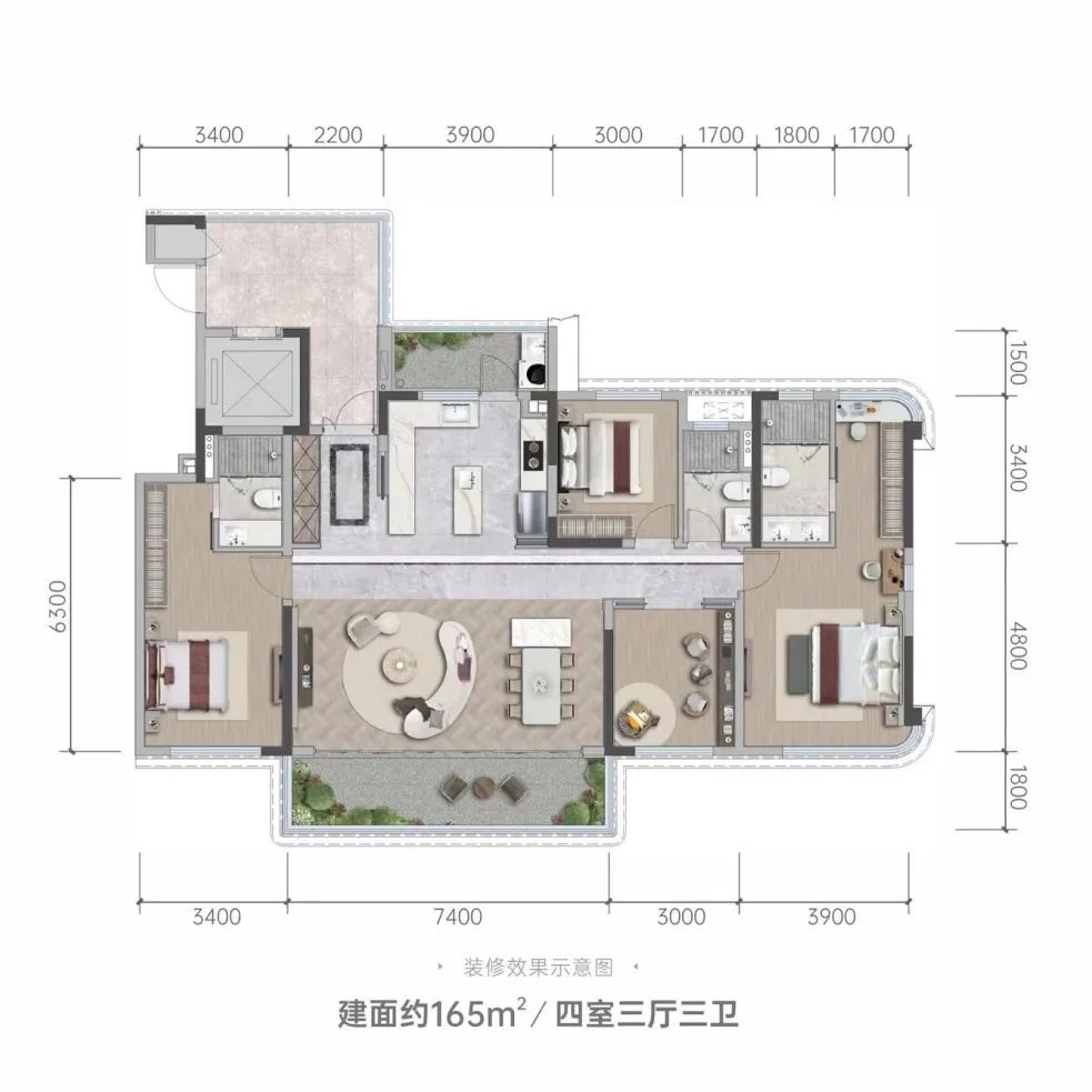165户型户型图