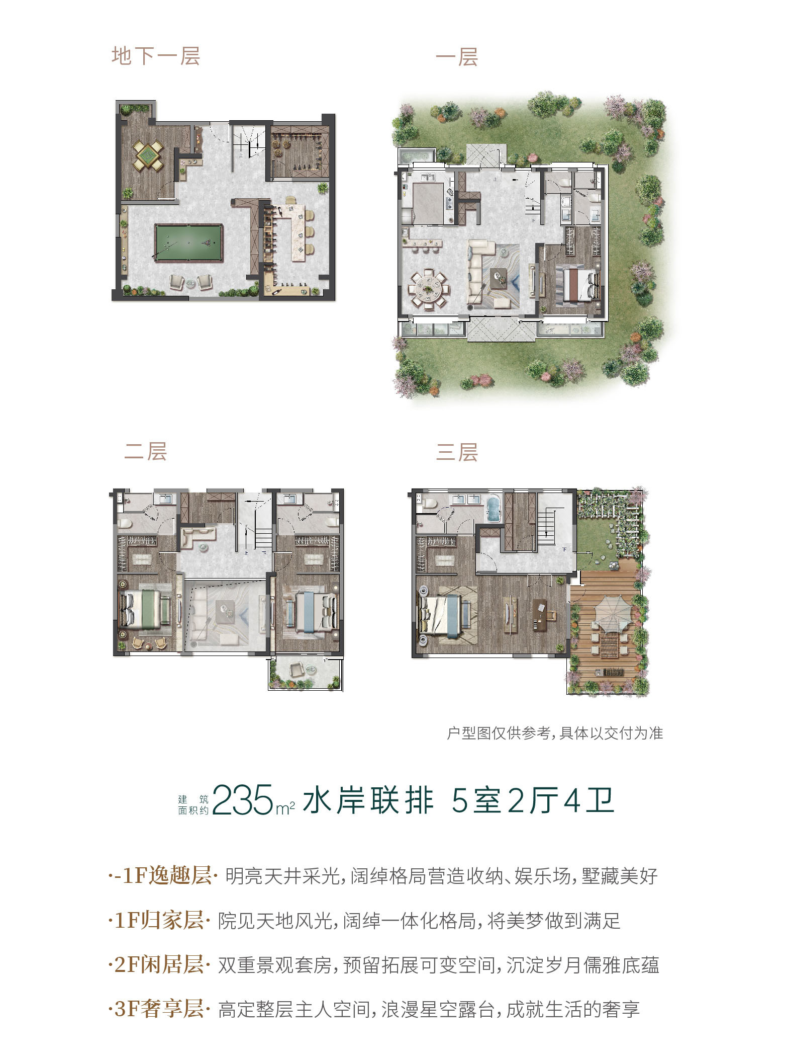水岸联排户型图