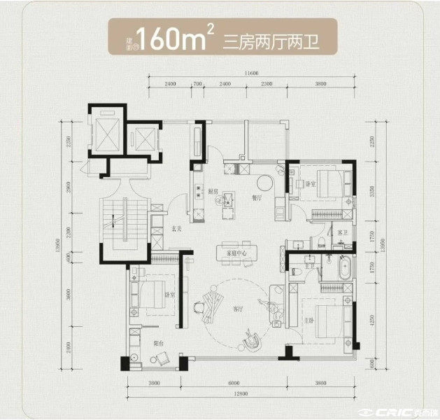 160户型图