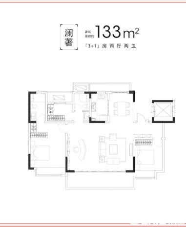133户型图