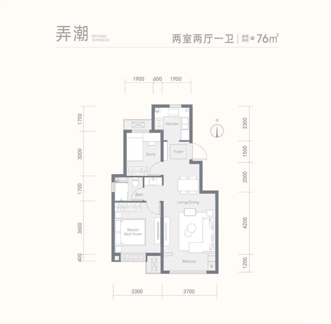 弄潮户型图