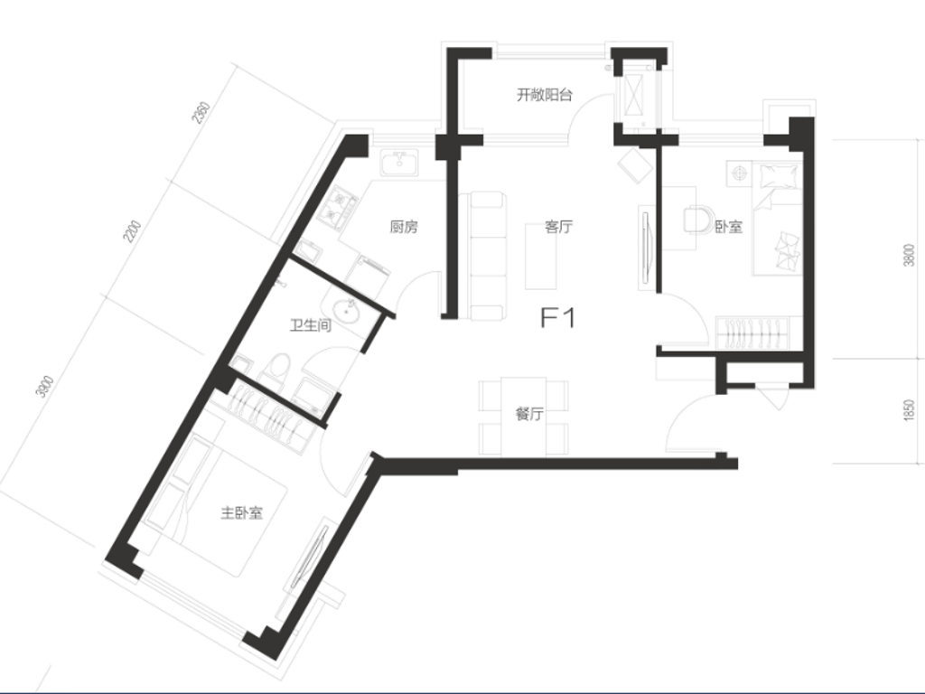 F1户型图