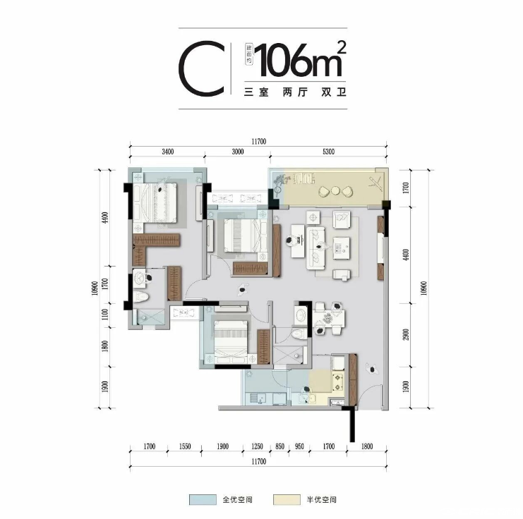 106户型户型图