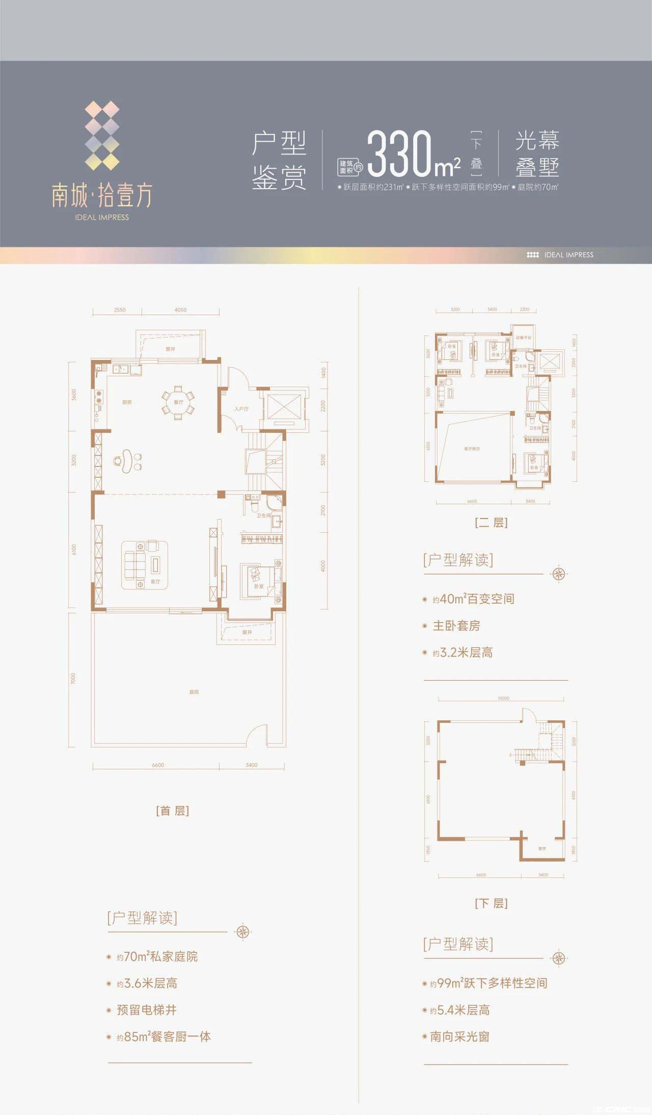 330㎡下叠户型图