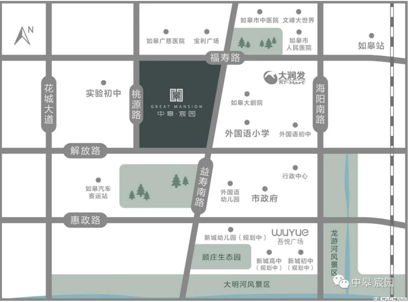中皋宸园 区位交通图
