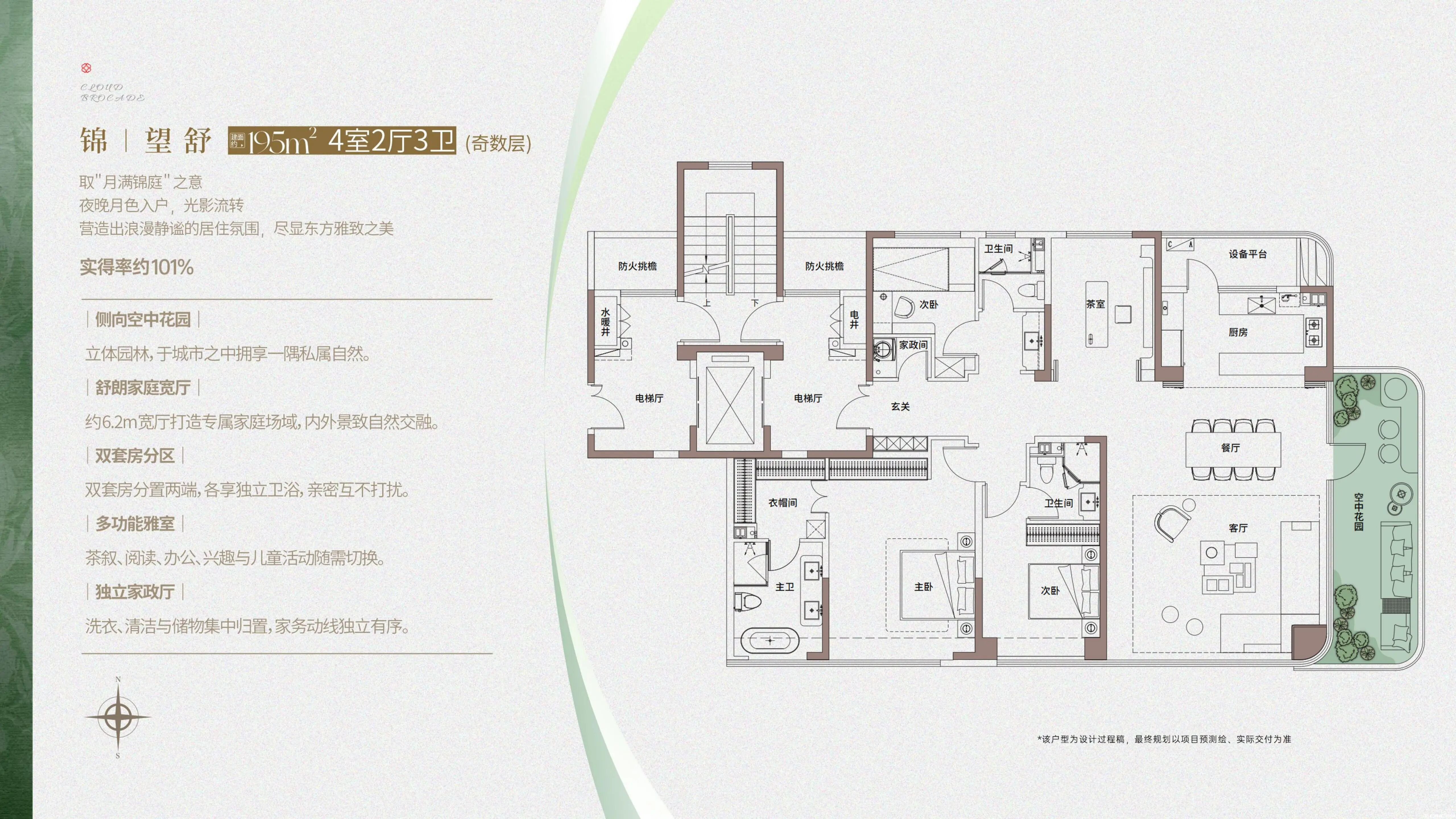 锦望舒 约195㎡户型图