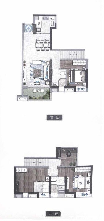 复式户型图