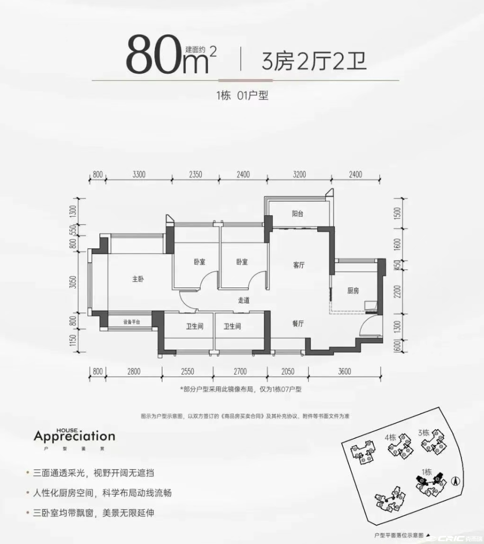 80户型图