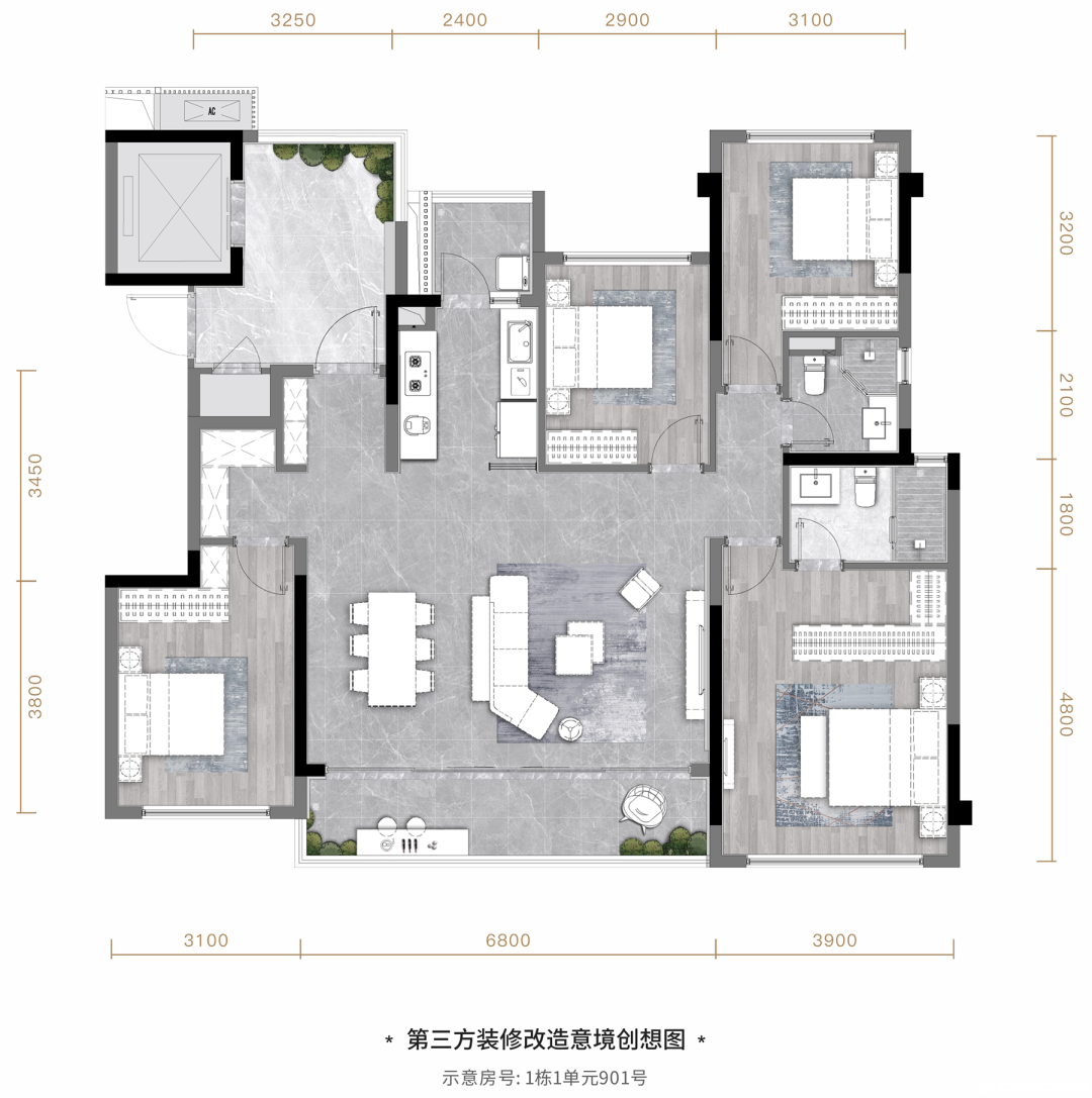 135㎡户型户型图
