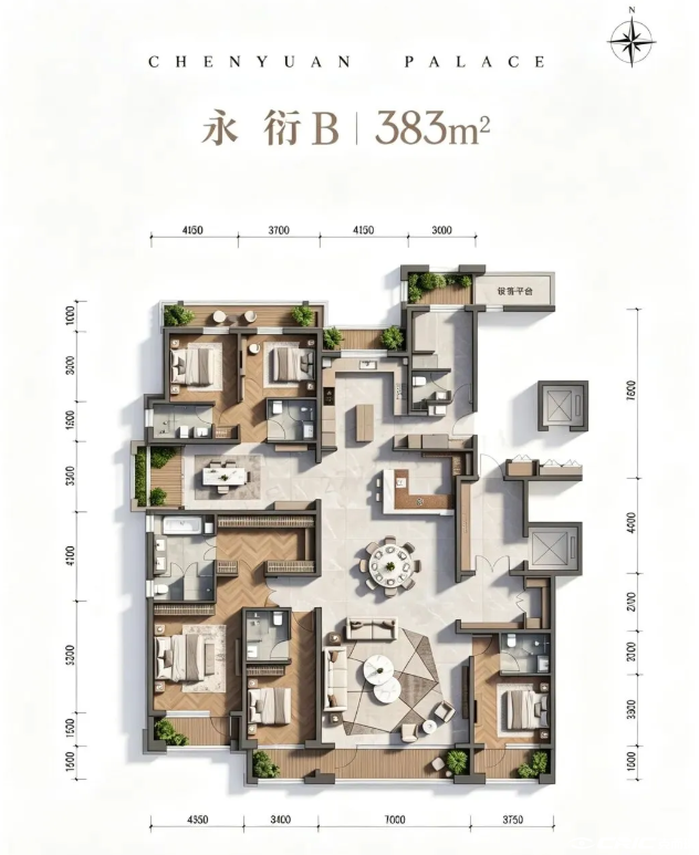 永衍B 383㎡户型图